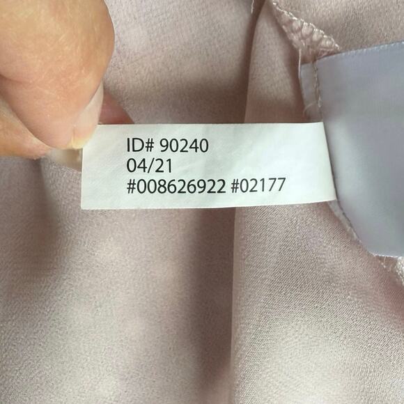 Express Lined Pink Ruffle Blouse Womens M Flutter Sleeve Feminine Coquette Top - Picture 10 of 16